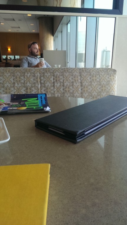 Pretty sweet lounge selfie.